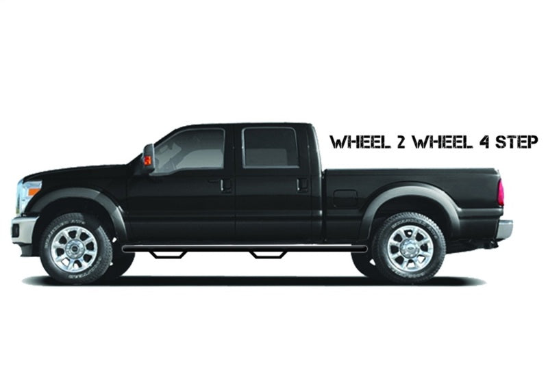 N-Fab Nerf Step 16-17 Toyota Tacoma Double Cab 6ft Bed - Tex. Black - W2W - 3in. for offroad trucks and accessories.