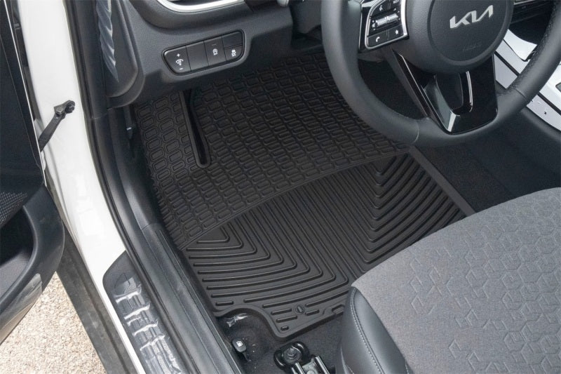 WeatherTech 21-26 Kia Seltos 1st Row Front All-Weather Floor Mats - Black Secondary image
