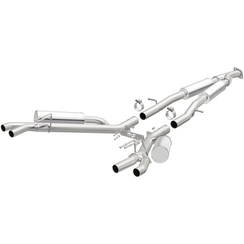MagnaFlow Cat-Back Competition Exhaust 18-19 Kia Stinger L4-2.0LGAS Quad 2.5in Stainless Tips Main image