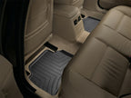 WeatherTech 06-12 BMW 3-Series Rear FloorLiner - Black in vehicle interior.