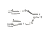 MagnaFlow Axle-Back, SS, 2.5in, Quad Split Rear 3.5in Tip 2015 Dodge Challenger 3.6L V6 exhaust system parts