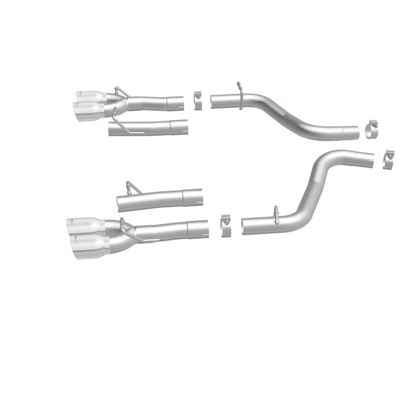 MagnaFlow Axle-Back, SS, 2.5in, Quad Split Rear 3.5in Tip 2015 Dodge Challenger 3.6L V6 exhaust system parts