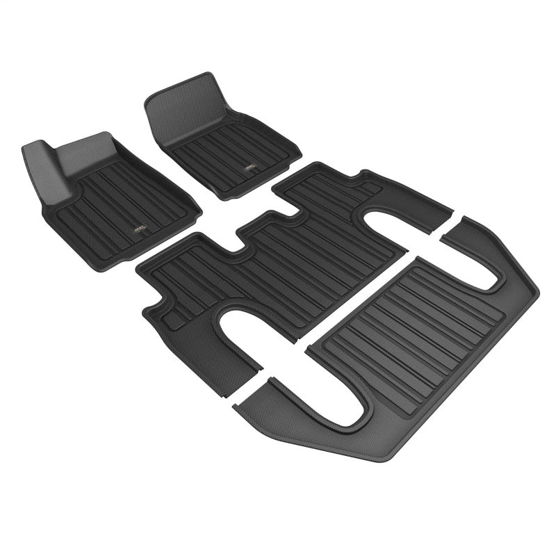 3D MAXpider 22-24 Tesla Model X 6-Seat Elitect Black R1 R2 R3 floor liners Main image