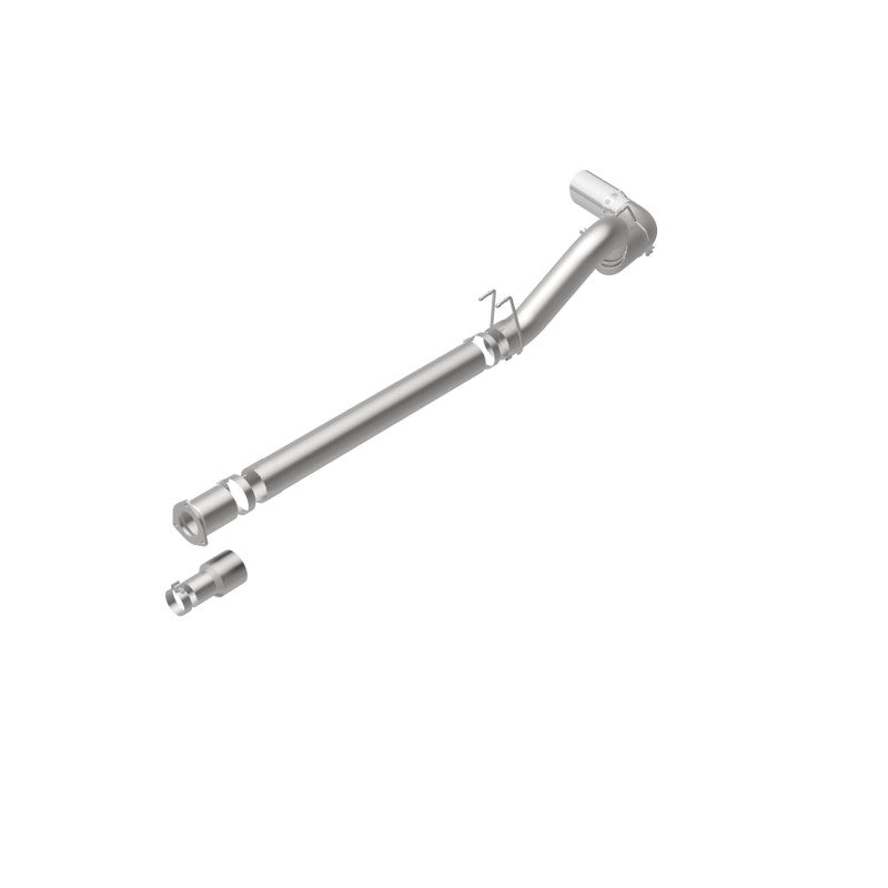 MagnaFlow 08-17 Ford F-250/F-350/F-450 6.4L/6.7L DPF-Back SS 5in Single Passenger Side Rear Exit exhaust pipe.