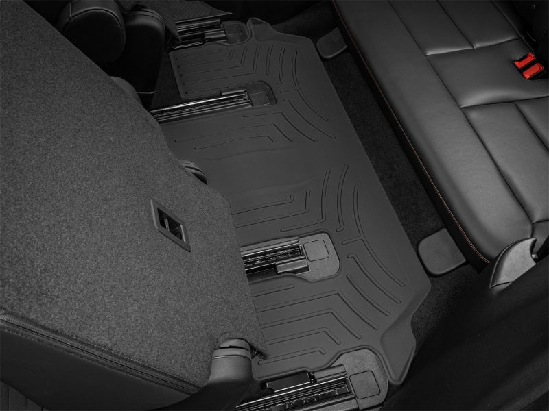 WeatherTech 22-23 Ford Explorer Hybrid Rear FloorLiner HP - Black installed in vehicle