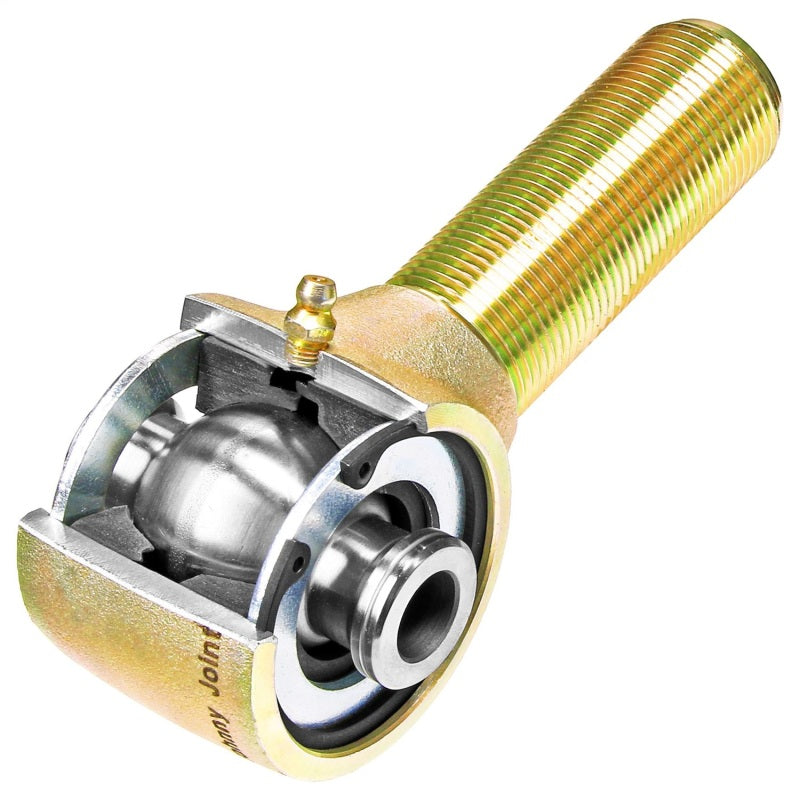 RockJock Johnny Joint Rod End 2 1/2in Forged 2.440in x .570in Ball 1 1/4in-12 RH Thread Shank Secondary image