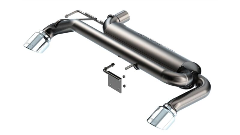Borla 21-22 Ford Bronco 2.3L 4WD S-Type Axle Back Exhaust w/ Bright Chrome Tips image with polished exhaust tips Main image