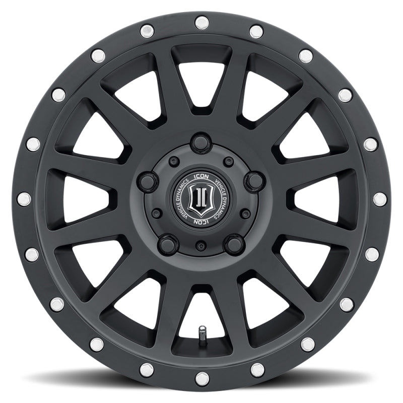 ICON Compression 17x8.5 5x150 25mm Offset 5.75in BS 110.1mm Bore Satin Black Wheel Secondary image