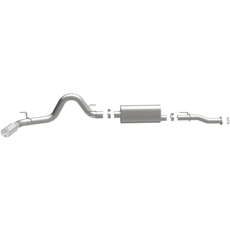 MagnaFlow Cat-Back 2016 Toyota Tacoma 3.5L V6 SS 3in Single Pass Side Exit Rear 4in Tip exhaust parts