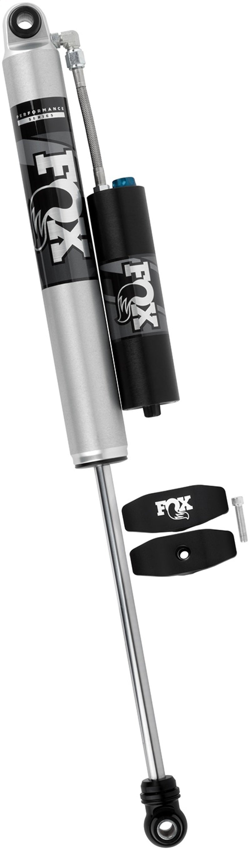 Fox 2017+ Ford Super Duty 2.0 Perf Series 12.1in. Smooth Body IFP Rear Shock / 0-1in. Lift w/ CD Adj. for offroad performance upgrades