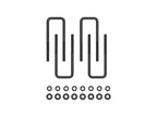 ICON Toyota Rear 9.5in U-Bolt Kit with nuts and washers