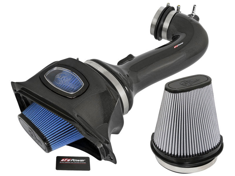 aFe Momentum Carbon Fiber Cold Air Intake System PDS/P5R 15-16 Chevrolet Corvette Z06 V8-6.2L Secondary image