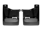 WeatherTech 20-24 Chevrolet Silverado 2500HD/3500HD Front No Drill Mudflaps - Black for offroad vehicles.