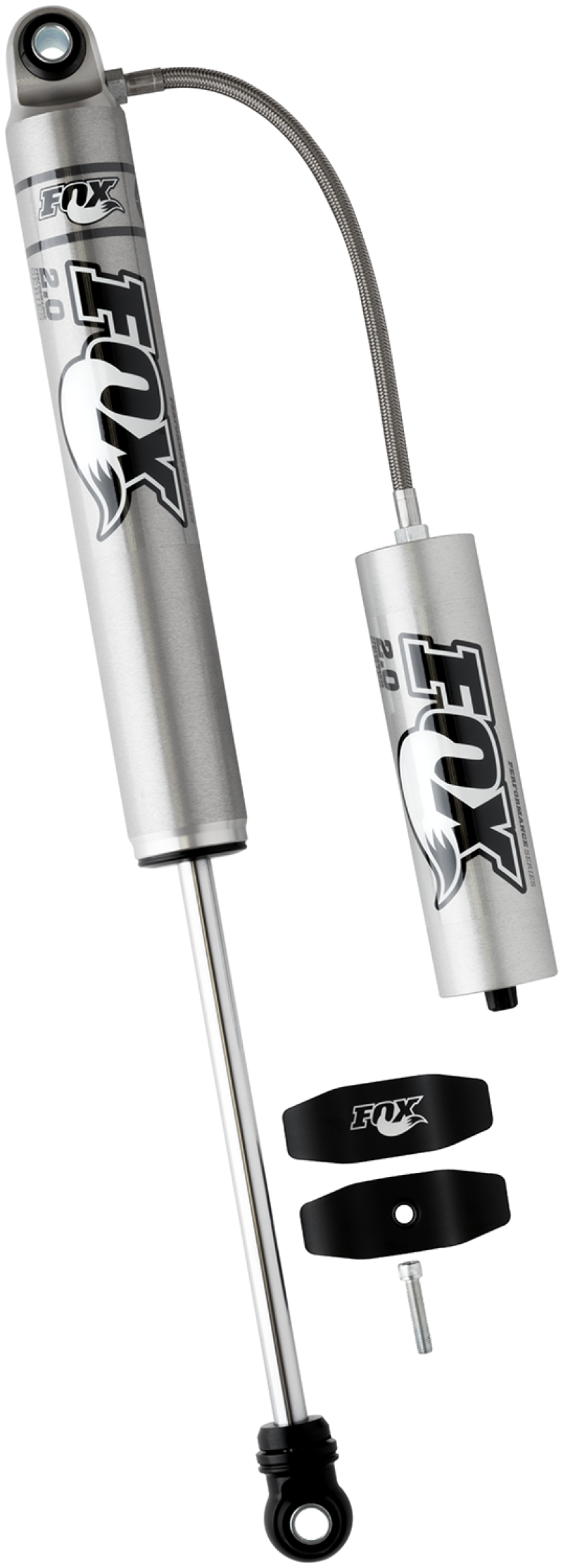 Fox 99+ Chevy HD 2.0 Performance Series 10.6in. Smooth Body Remote Res. Rear Shock / 0-1in. Lift for offroad performance upgrades