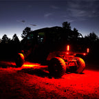 KC HiLiTES Cyclone V2 LED - Replacement Lens - Red - Single used on offroad vehicle at night