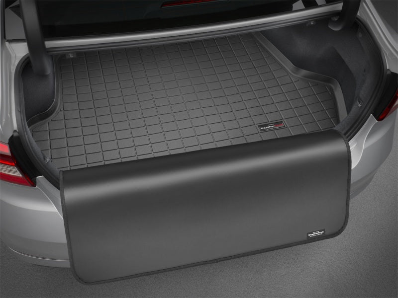 WeatherTech 2016+ Toyota Prius (Fits w/ Tire Repair Kit) Cargo Liner w/ Bumper Protector - Black Secondary image