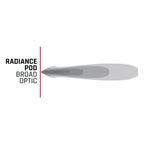 Rigid Industries Radiance+ Pod RGBW - Pair broad optic design.