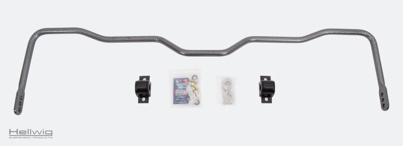 Hellwig 20-21 Jeep Gladiator Solid Heat Treated Chromoly 7/8in Rear Sway Bar with installation components.