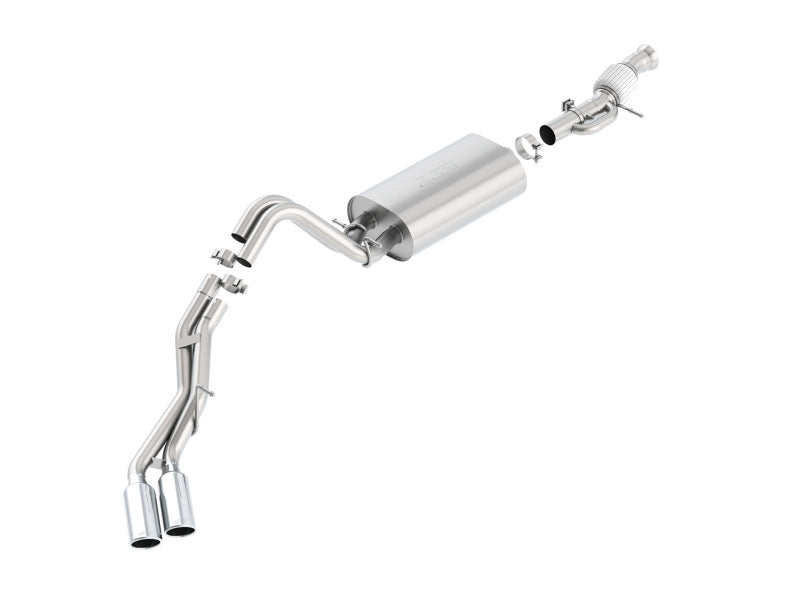 Borla Touring Cat Back 15-16 GMC Denali 6.2L V8 2.75in, 2.25in Dual Same Side Exit 4in Tips Exhaust Secondary image
