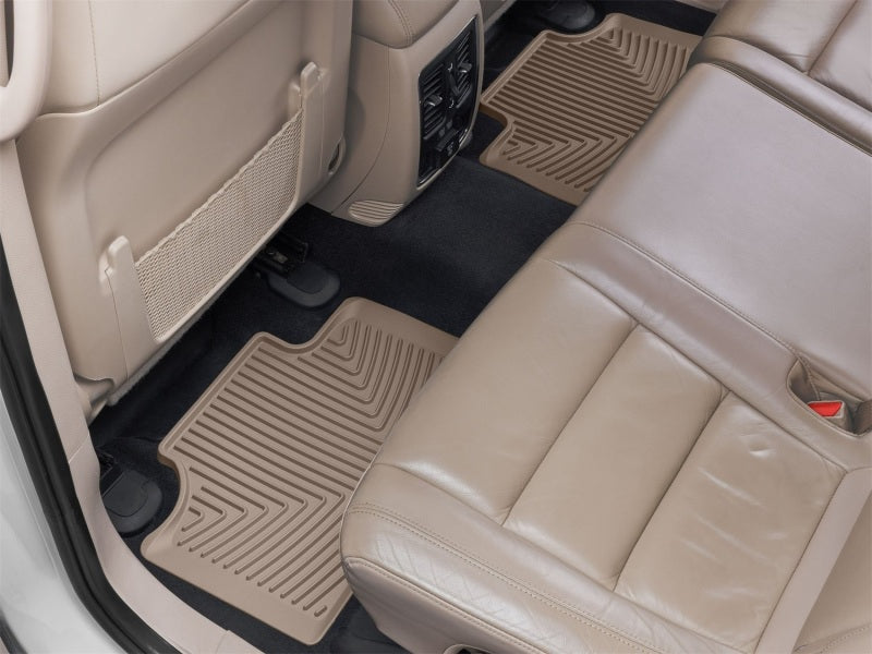 WeatherTech 11-21 Jeep Grand Cherokee Rear Rubber Mats - Tan Secondary image