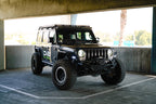 DV8 Offroad 2018+ Jeep Wrangler JLO A Pillar Dual Light Pod Mounts in parking garage