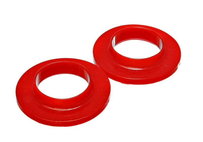 Energy Suspension Universal 2 1/8in ID 3 3/4in OD 3/4in H Red Coil Spring Isolators (2 per set) Secondary image