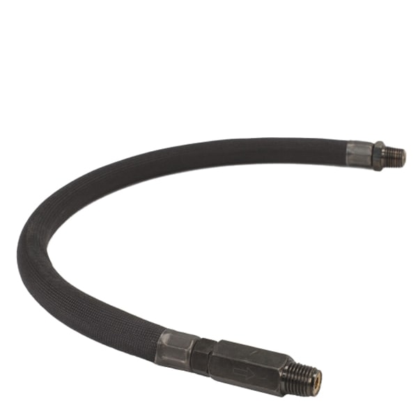 Black Sleeved Stainless Steel Braided Leader Hose Main image