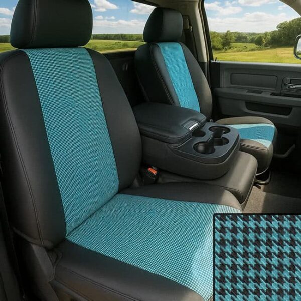 CalTrend Houndstooth Designer Seat Covers (Custom-Fit) – Classic Pattern Style, Durable Protection | Offroad Unlimited