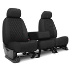 CalTrend Faux Leather Diamond Quilted Seat Covers (Custom-Fit) – Quilted Leather-Look Style, Easy-Clean Protection | Offroad Unlimited