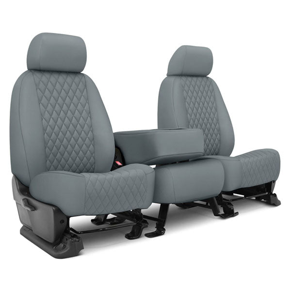 CalTrend Faux Leather Diamond Quilted Seat Covers (Custom-Fit) – Quilted Leather-Look Style, Easy-Clean Protection | Offroad Unlimited