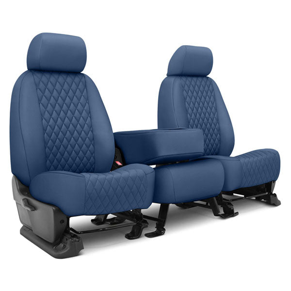 CalTrend Faux Leather Diamond Quilted Seat Covers (Custom-Fit) – Quilted Leather-Look Style, Easy-Clean Protection | Offroad Unlimited