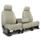 CalTrend Faux Leather Diamond Quilted Seat Covers (Custom-Fit) – Quilted Leather-Look Style, Easy-Clean Protection | Offroad Unlimited