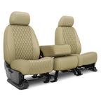 CalTrend Faux Leather Diamond Quilted Seat Covers (Custom-Fit) – Quilted Leather-Look Style, Easy-Clean Protection | Offroad Unlimited