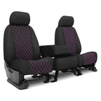 CalTrend Faux Leather Diamond Quilted Seat Covers (Custom-Fit) – Quilted Leather-Look Style, Easy-Clean Protection | Offroad Unlimited