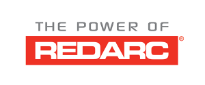 Redarc logo showcasing power in offroad and electrical products.