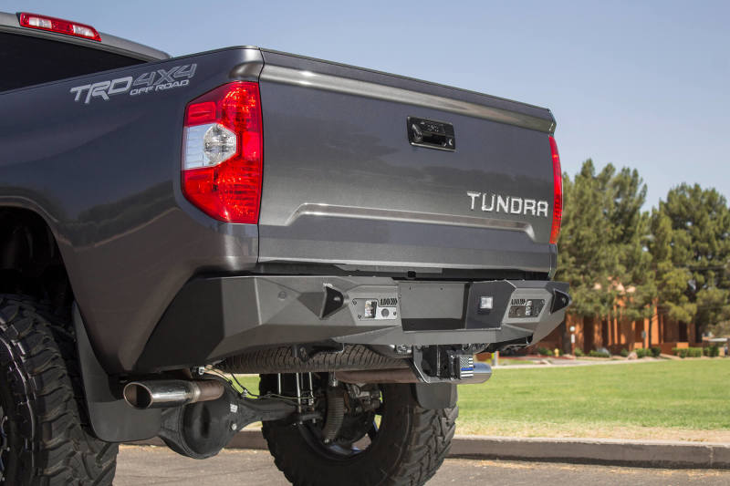 Addictive Desert Designs 2014+ Toyota Tundra Stealth Fighter Rear Bumper w/ Backup Sensor Cutouts Secondary image