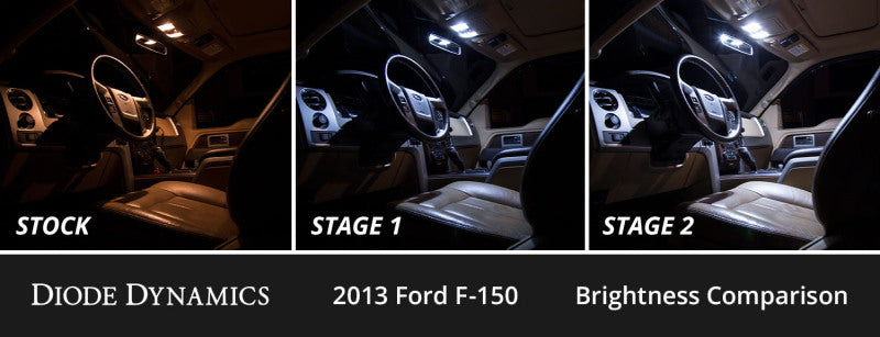 Diode Dynamics 09-14 d F-150 Interior LED Kit Cool White Stage 2 Secondary image