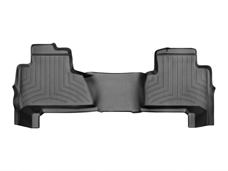 WeatherTech 15+ Chevrolet Suburban Rear FloorLiners - Black for durable interior protection.