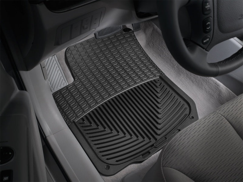 WeatherTech 04 Volkswagen R32 Front Rubber Mats - Black in car