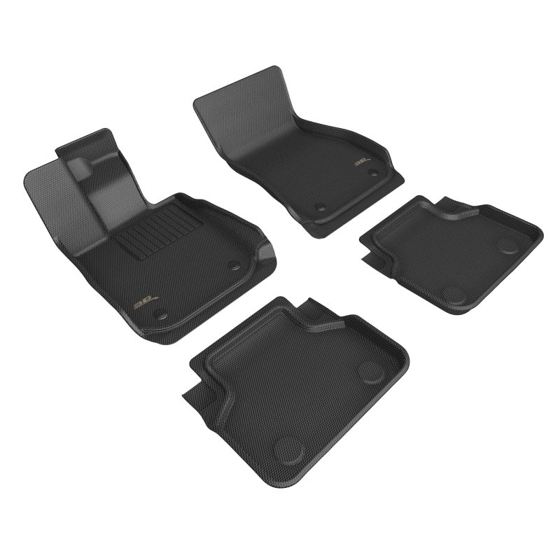 3D MAXpider 18-23 BMW 8 Series Gran Coupe Kagu Floor Mat- Black R1 R2 set of four custom fit mats