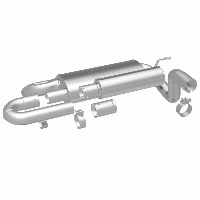 MagnaFlow 18-23 Jeep Wrangler JL 2.0L/3.6L Overland Series Axle-Back Exhaust parts and components