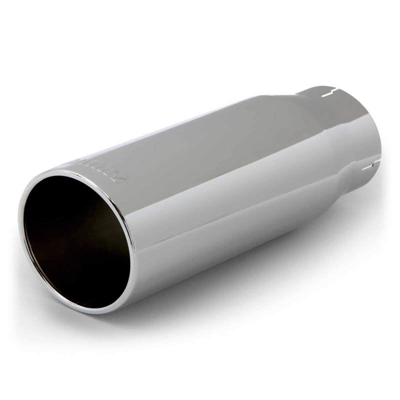 Banks Power Tailpipe Tip Kit - SS Round Straight Cut - Chrome - 3.5in Tube - 4.38in X 12in Secondary image