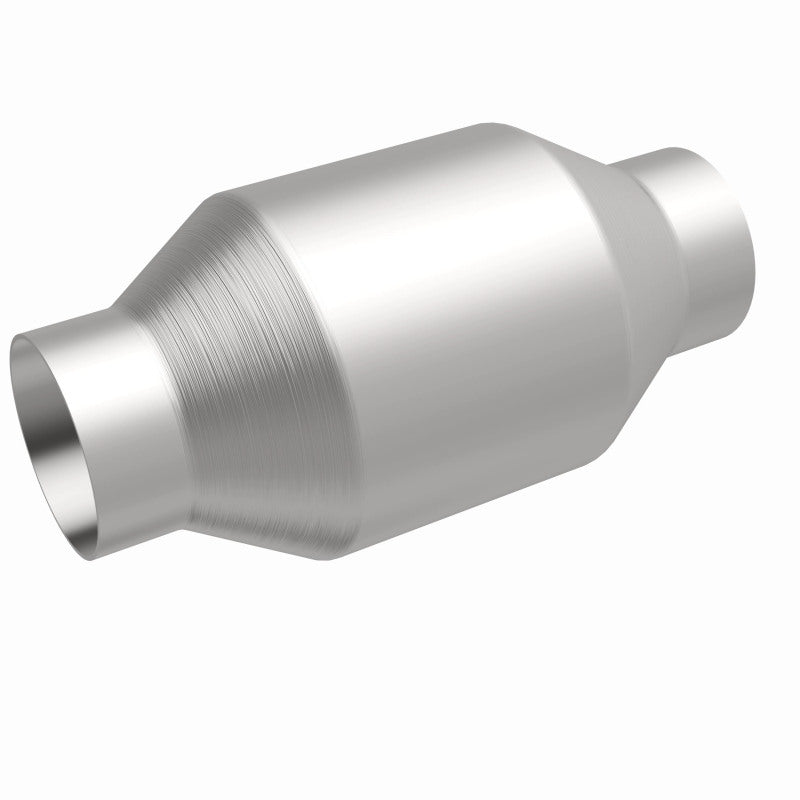 MagnaFlow Conv Univ 2.25in Inlet/Outlet Center/Center Round for offroad parts and performance upgrades