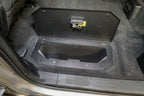 Tuffy Infloor Lid W/ Keyed Lock For Ram Trucks Crew Cab installed in truck