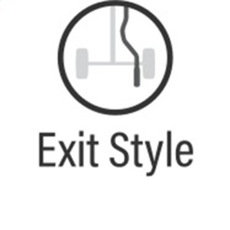 Exit Style illustration for MagnaFlow Sys CB 06- Honda Civic 1.8L