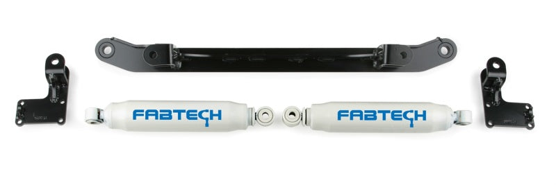 Fabtech 07-14 GM C/K1500 2WD/4WD Dual Steering Stabilizer System w/Perf. Shocks for offroad performance upgrades.