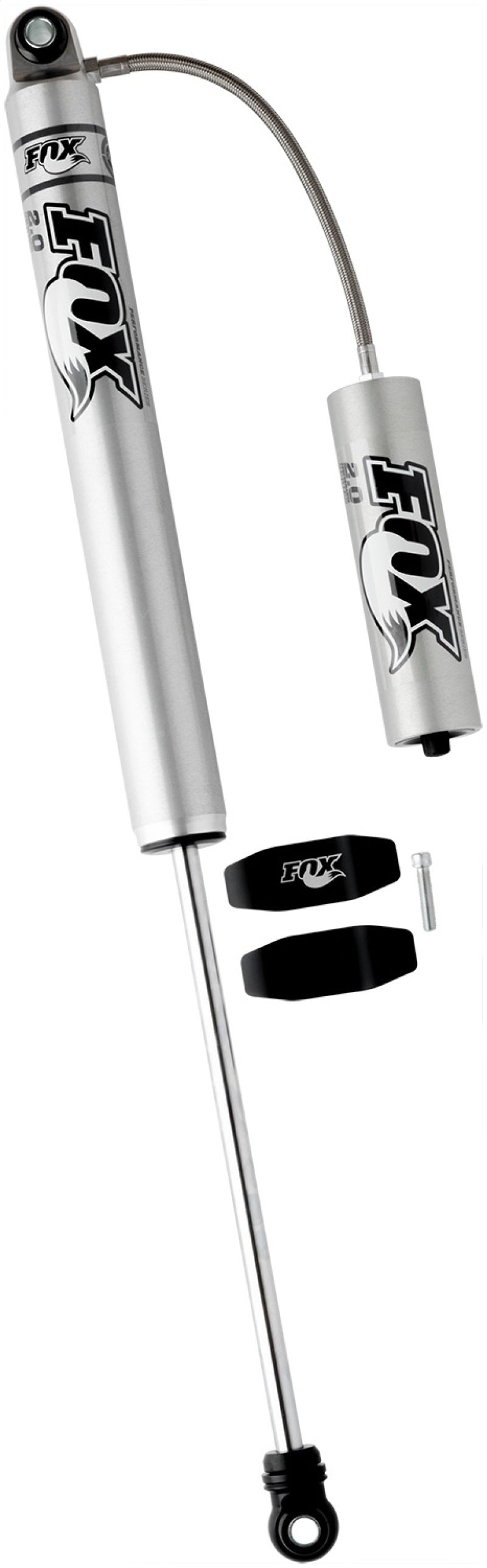 Fox 99+ Chevy HD 2.0 Performance Series 14.1in. Smooth Body Remote Res. Rear Shock / 7-10in. Lift for offroad performance upgrades