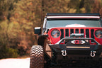 DV8 Offroad 2018+ Jeep Wrangler JL/Gladiator LED Projector Headlights installed on Jeep