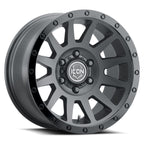 ICON Compression 17x8.5 6x5.5 25mm Offset 5.75in BS 95.1mm Bore Double Black Wheel for offroad performance upgrades