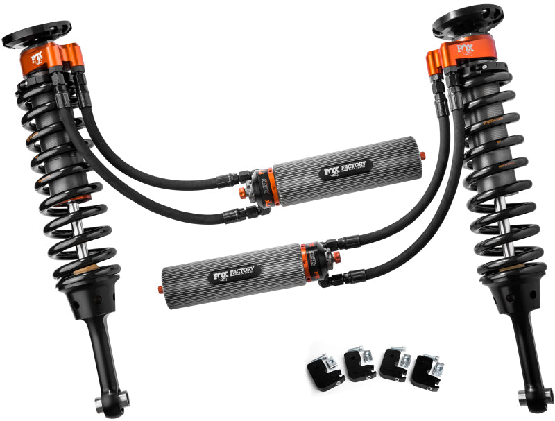 Fox Ford Raptor 3.0 Factory Series 7.9in Int. Bypass Remote Res. Front Coilover Set DSC Adj. - Blk. for offroad performance upgrades.